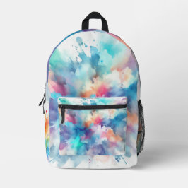 Impresa Mochila de Salpicaduras de Acuarela