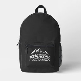 Impresa Mochila de senderismo con cita divertida de sender