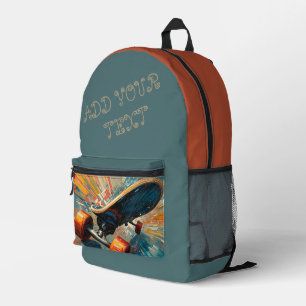 Impresa Mochila de skate personalizada – Texto personaliza