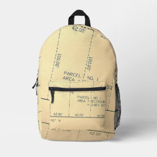 Impresa Mochila de tema inmobiliario (neutral)