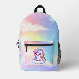 Impresa Mochila de unicornio personalizada para niños