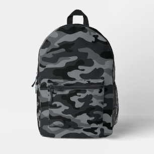 Impresa Mochila de viaje táctica de camuflaje gris negro r