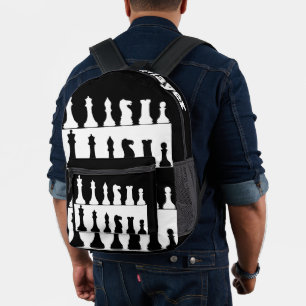Impresa Mochila del jugador de ajedrez