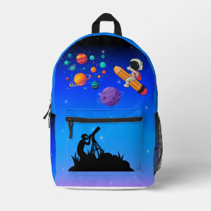 Impresa Mochila del planeta lindo para niños