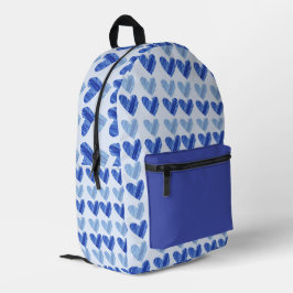Impresa Mochila Delight de Corazones Azules