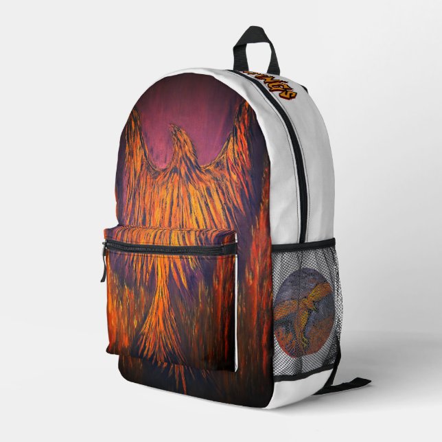 Impresa Mochila DG Paintings Fire Phoenix (Esquina derecha trasera )