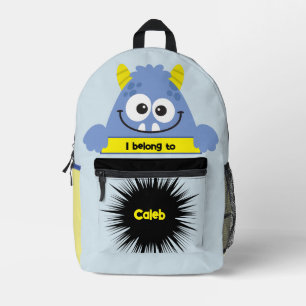 Impresa Mochila divertida de monstruo azul Bag Buddy
