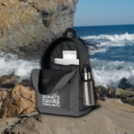 Impresa Mochila divertida de senderismo de montaña gris bl