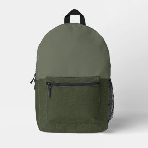 Impresa Mochila dividida verde personalizado Moss - amigab