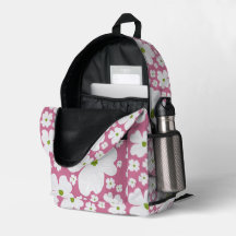 Mochila Dogwood Print Cut Sew