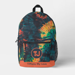 Impresa Mochila elegante monogramada deportiva retro