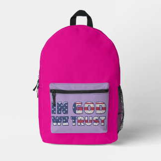 Impresa Mochila En Dios Confiamos