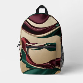 Impresa Mochila en gráfico abstracto elegante