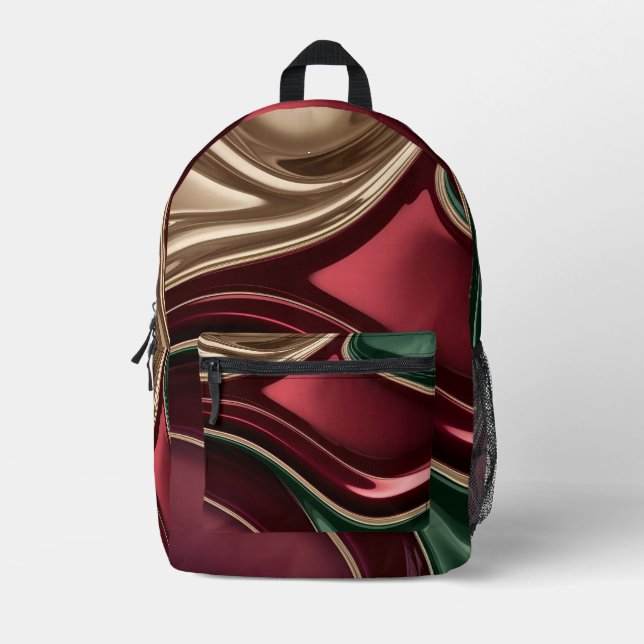 Impresa Mochila en gráfico abstracto elegante (Anverso)
