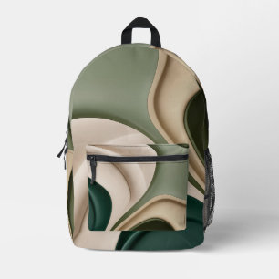 Impresa Mochila en un gráfico abstracto elegante