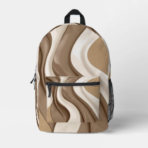 Impresa Mochila en un gráfico abstracto elegante