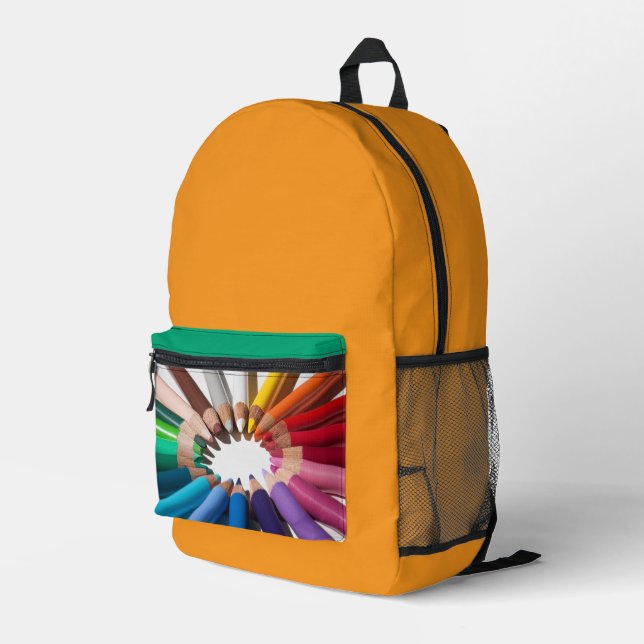 Impresa Mochila Escolar Arcoíris (Esquina derecha trasera )