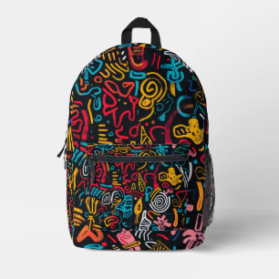 Impresa Mochila Escolar Estampada Hippie