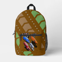 Mochila Escolar Genial de Coches y Motocicletas pa
