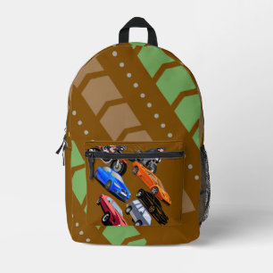 Impresa Mochila Escolar Genial de Coches y Motocicletas pa