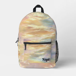 Impresa Mochila escolar holográfica iridiscente de ópalo t