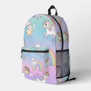 Impresa Mochila escolar infantil de moda - Divertido y col