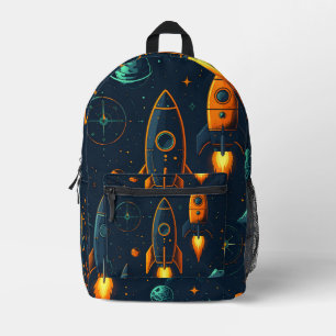 Impresa Mochila escolar infantil de moda - Divertido y col