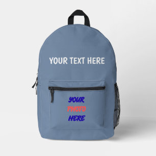 Impresa Mochila escolar personalizada con tu foto y texto