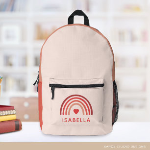 Impresa Mochila Escolar Personalizada para Niñas Arcoíris