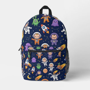 Impresa Mochila Espacial Alien Astronauta – Patrón de Cohe