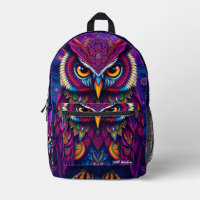 Mochila Espíritu de Búho Místico - Diseño de Sabid
