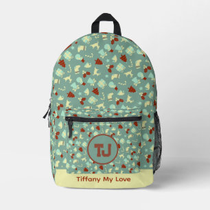 Impresa Mochila estampada clásica del gimnasio Groomsmen