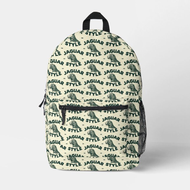 Impresa Mochila Estampada con Jaguar (Anverso)