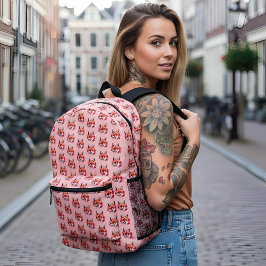 Impresa Mochila Estampada con Zorro