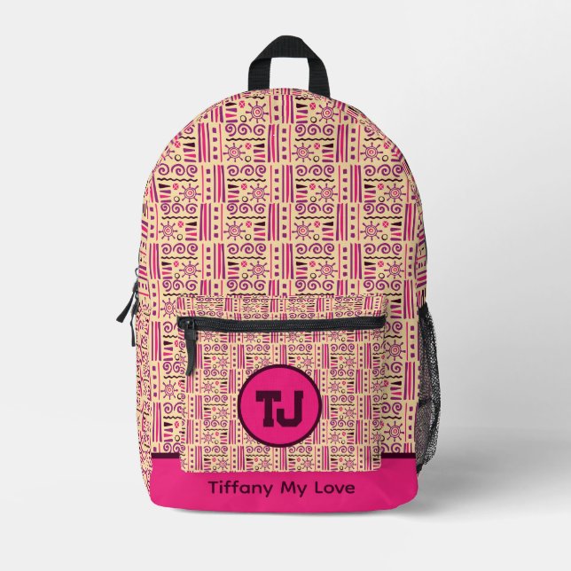 Impresa Mochila Estudiantil De Primera Clase De Moda Para  (Anverso)