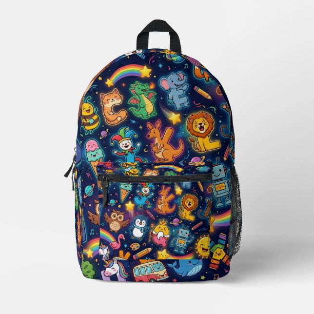 Impresa Mochila Exploradora Personalizada Alphaland para N (Anverso)