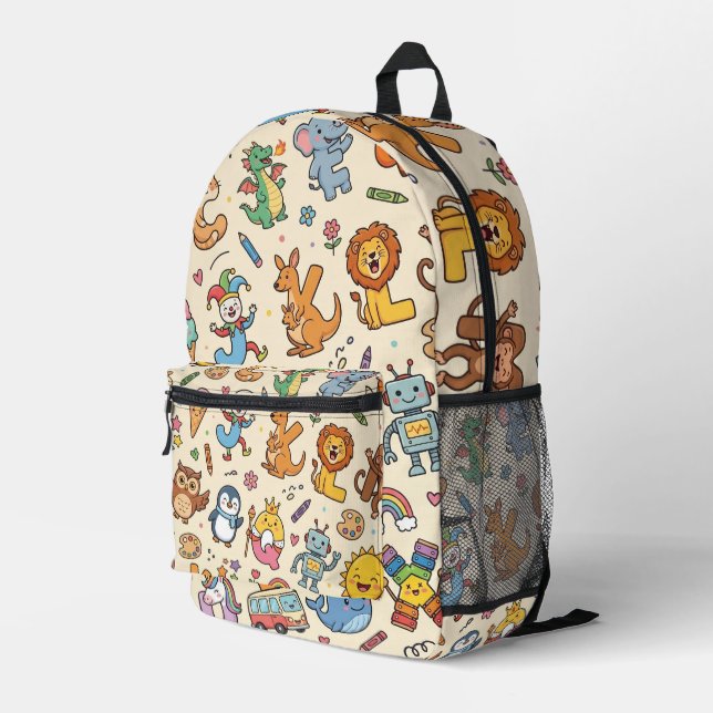 Impresa Mochila Exploradora Personalizada Alphaland para N (Esquina derecha trasera )