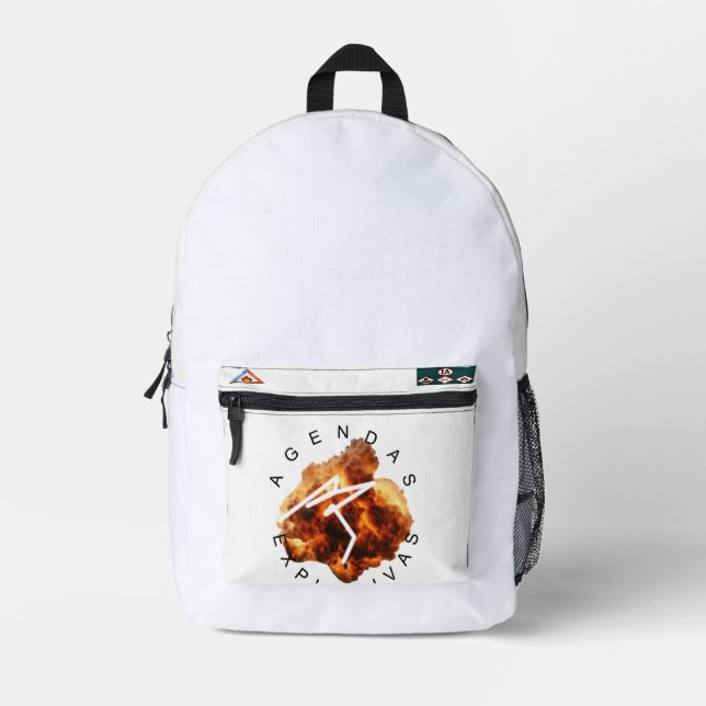 Impresa Mochila Flámea y Explosiva (Anverso)