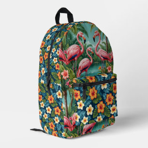 Impresa Mochila Flamingo Tropical Hawaiian Vacation