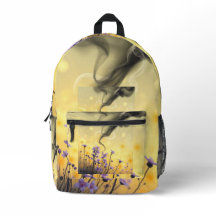 Mochila floral caprichosa de ensueño - Purple Flow