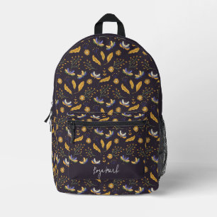 Impresa Mochila floral Moth Butterfly Pattern Backpack imp