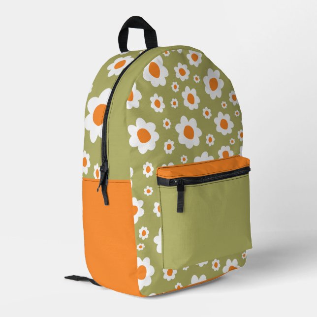 Impresa Mochila 'Flores de Margarita' Multicolor (Esquina izquierda trasera)