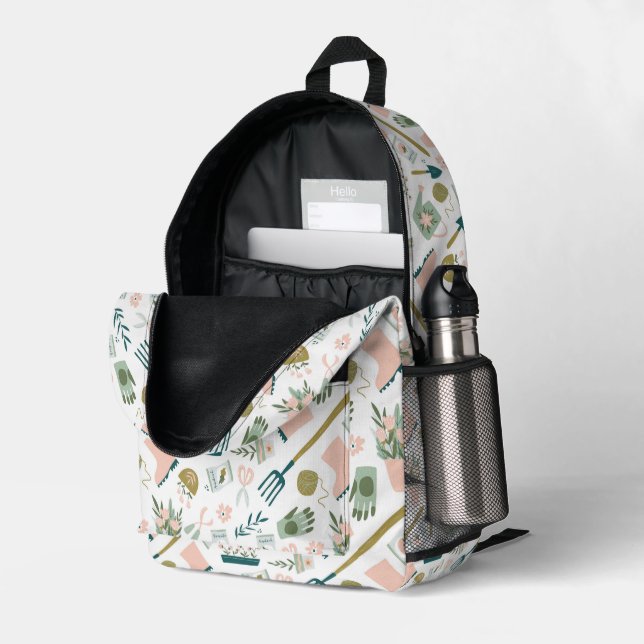 Impresa Mochila Garden Time #3 (Esquina trasera derecha (abierta))