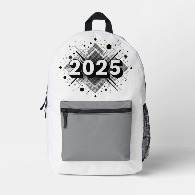 Impresa Mochila geométrica moderna de 2025 | Elegante y el (Anverso)