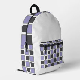 Impresa Mochila geométrica moderna de color púrpura pálido