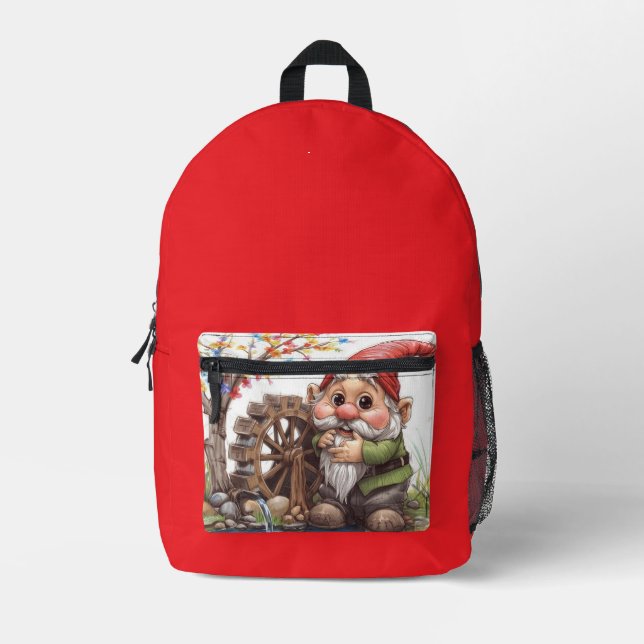 Impresa Mochila Gnome Capricho del Bosque (Anverso)
