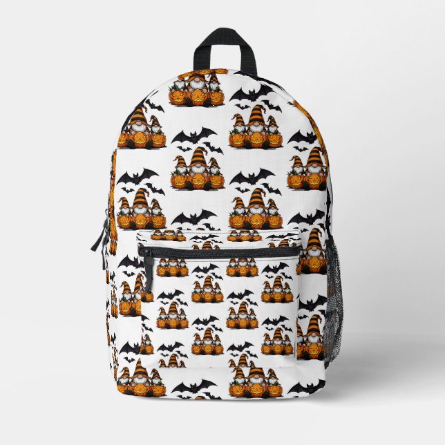 Impresa Mochila Gnomo de Halloween (Anverso)