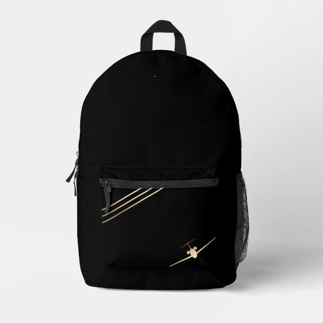 Impresa Mochila Gold Jet minimalista (Anverso)