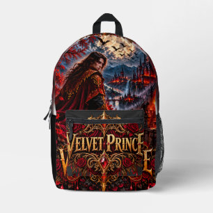 Impresa Mochila gótica de vampiro del Príncipe de Terciope