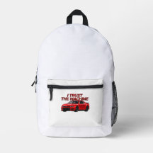 Mochila Gráfica de Stock Car | Confío en la Máquin